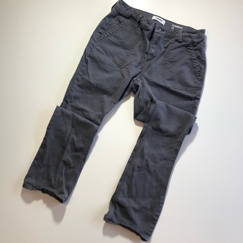 12 SONOMA Slimboot MidRise Gray Jean Stretch Jeans